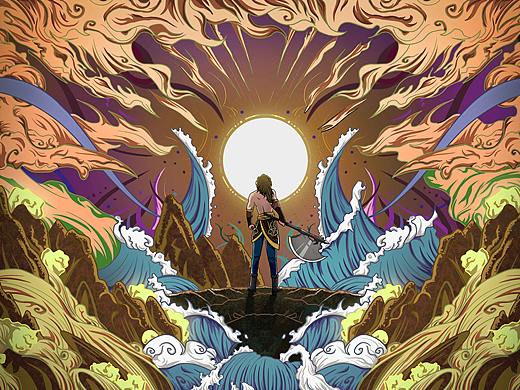 盤古開(kāi)“天地”（個(gè)人主頁(yè)-ZNTMzNzA0NjA=） - 商業(yè)插畫 - 站酷設(shè)計(jì)師豆?jié){包原創(chuàng)素材 - 站酷ZCOOL