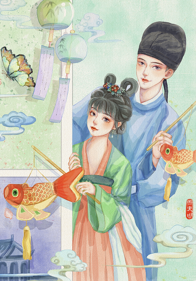 卿卿日常（图ZMzM3NzY1NDc2） - 商业插画 - 站酷设计师燕麦周原创素材 - 站酷ZCOOL