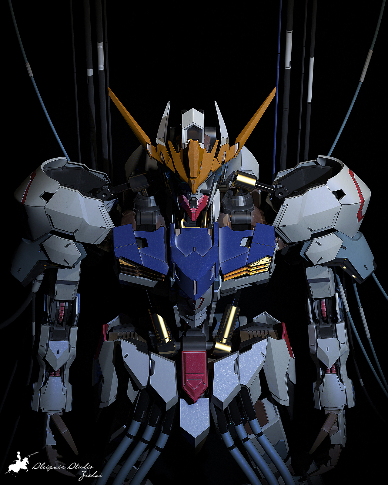 hi-resolution gundam barbatos plus