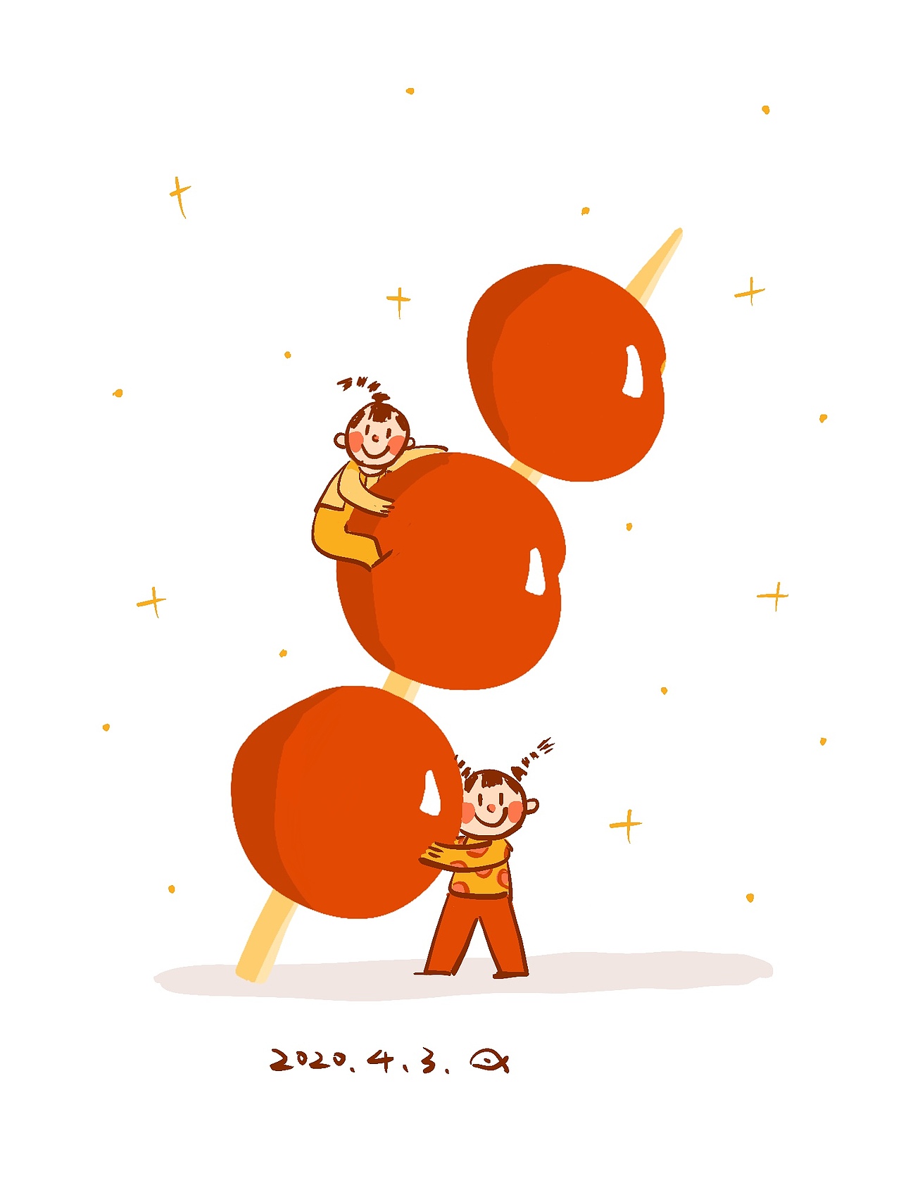 不好好站着的小脸和小蛋（图ZMjA3NDA0OTIw） - 创作习作 - 站酷设计师小棍打原创素材 - 站酷ZCOOL