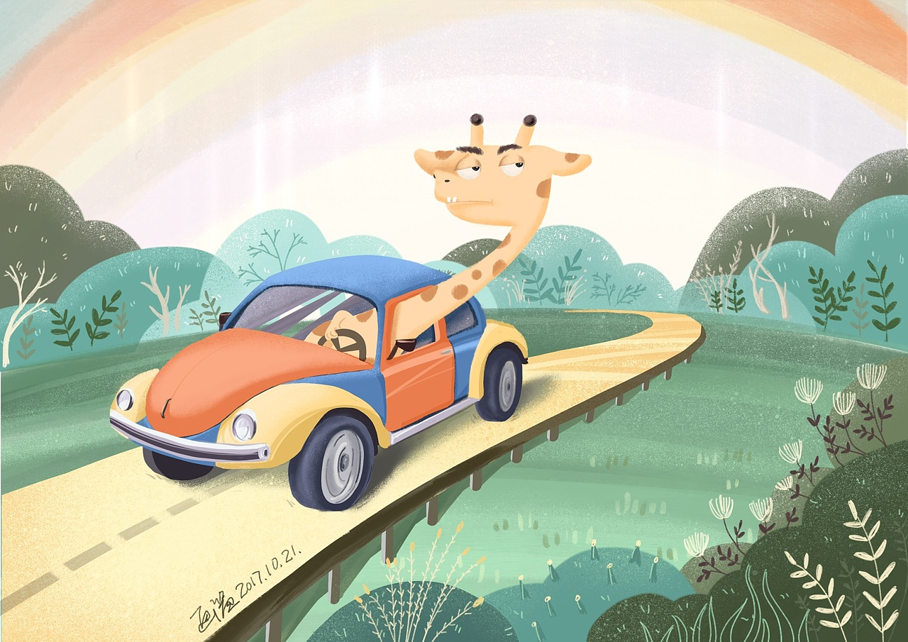 一些关于行车问题的小插图|插画|插画习作|i影子 - 原创作品 - 站酷 (ZCOOL)