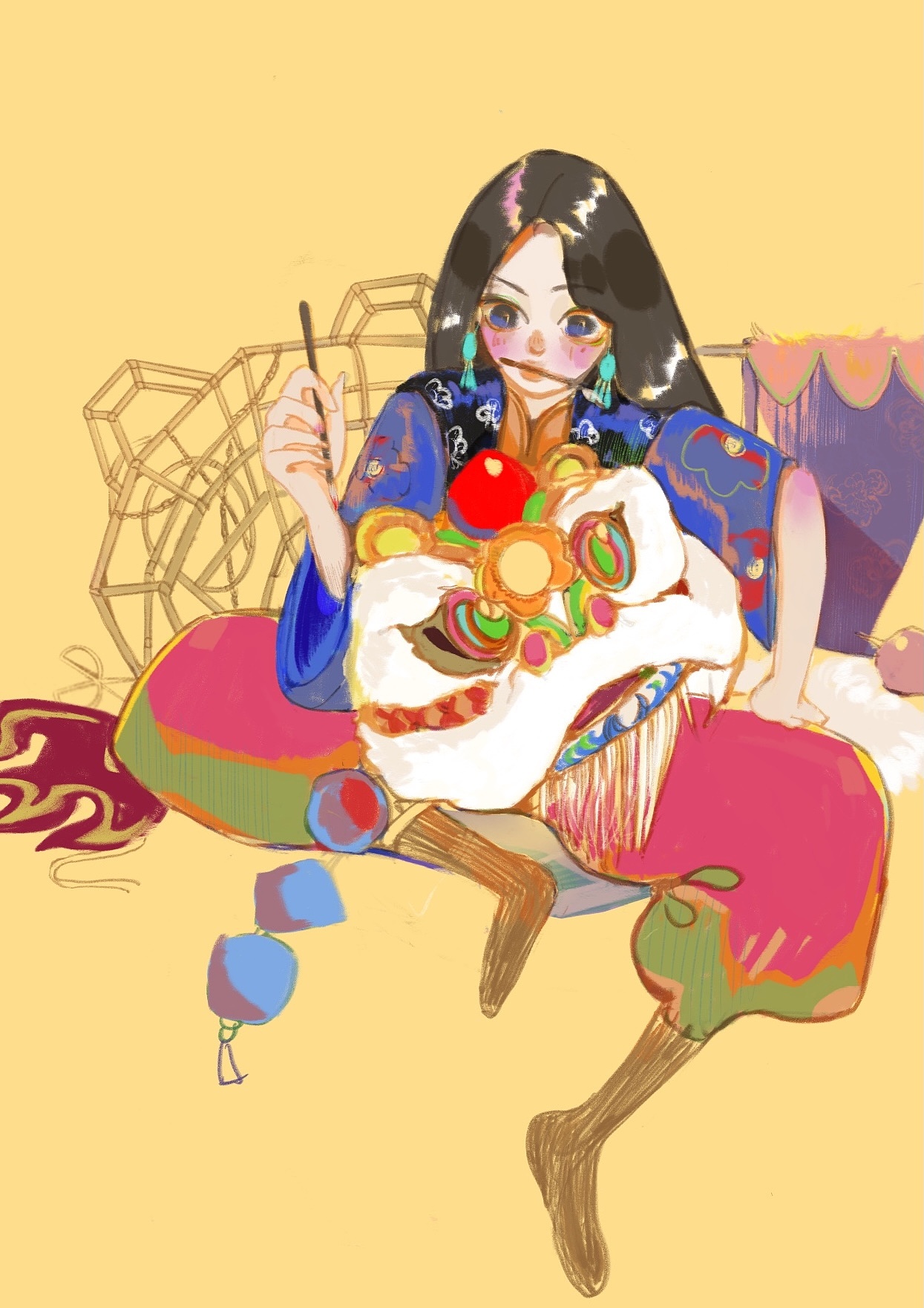 国粹传承系列插画