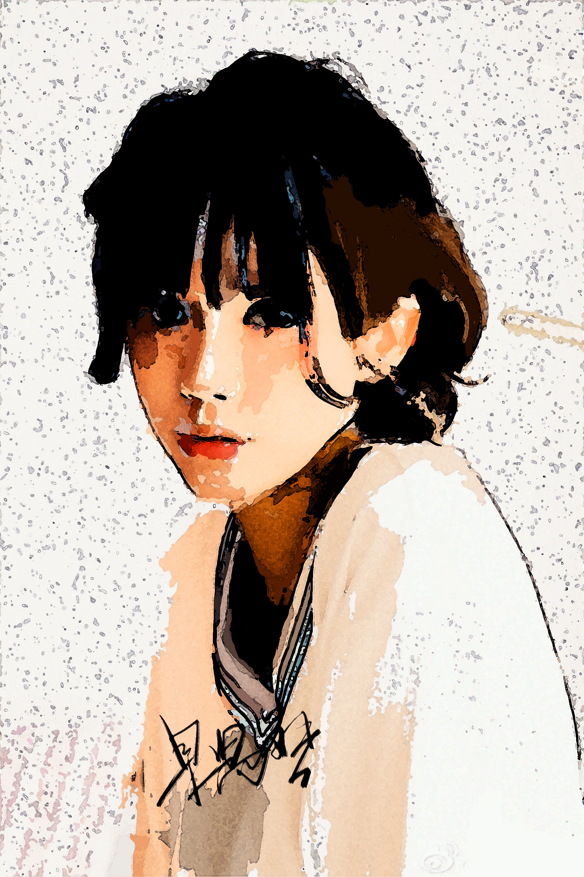 《眼神》 作者:果酱女王_俞果 |插画|其他插画|画家俞果 - 原创作品