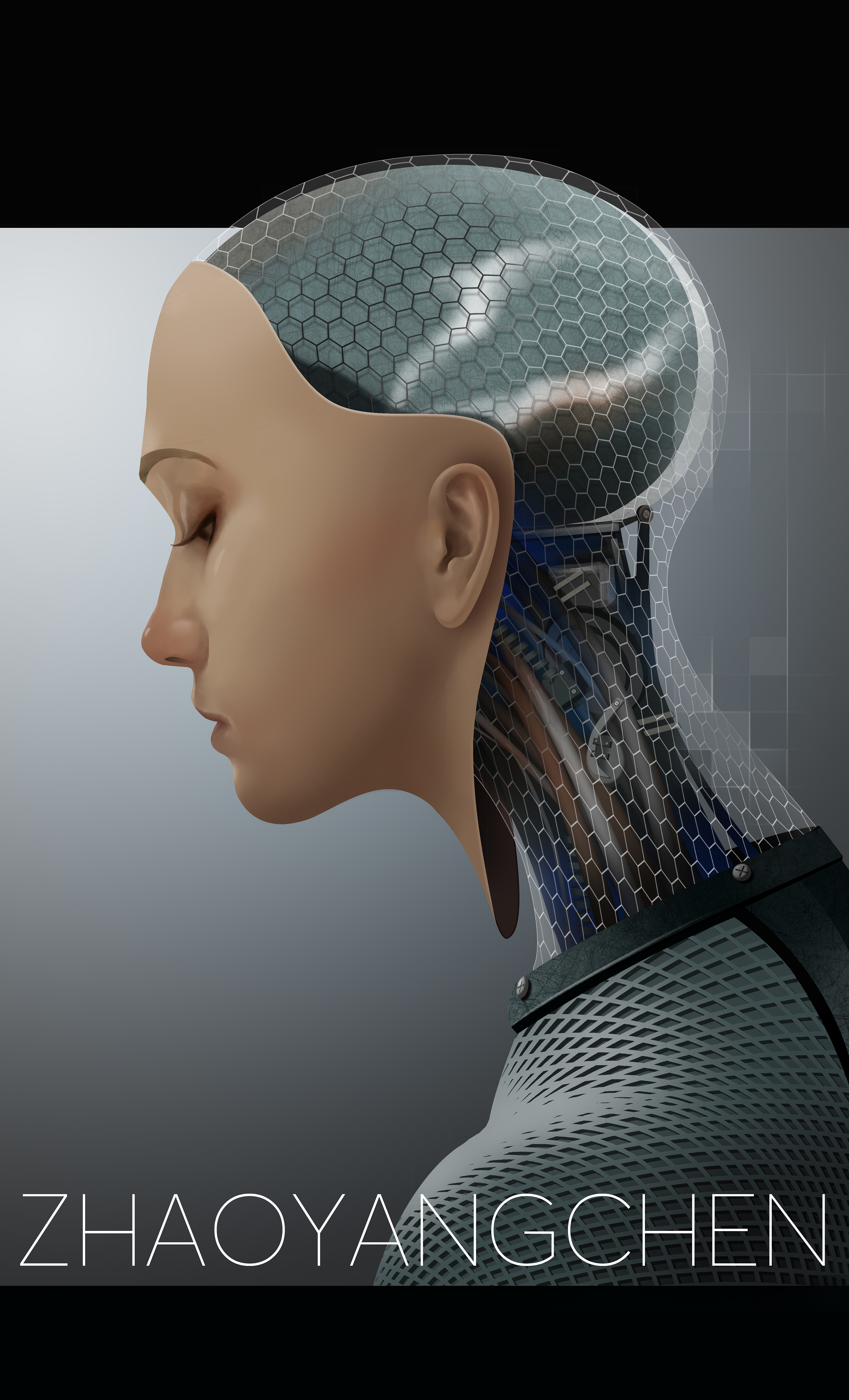 cg插画习作《机械姬》