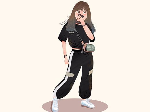 酷girl人物插画（教程）