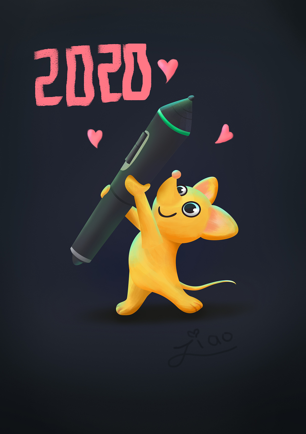 原创插画--2019部分合集--2020！加油加油！（图ZMTkzMjg3MDI0） - 创作习作 - 站酷设计师籽晓原创素材 - 站酷ZCOOL