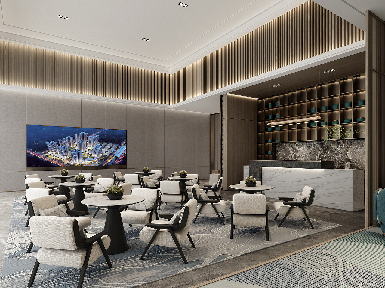 中梁售楼处项目效果