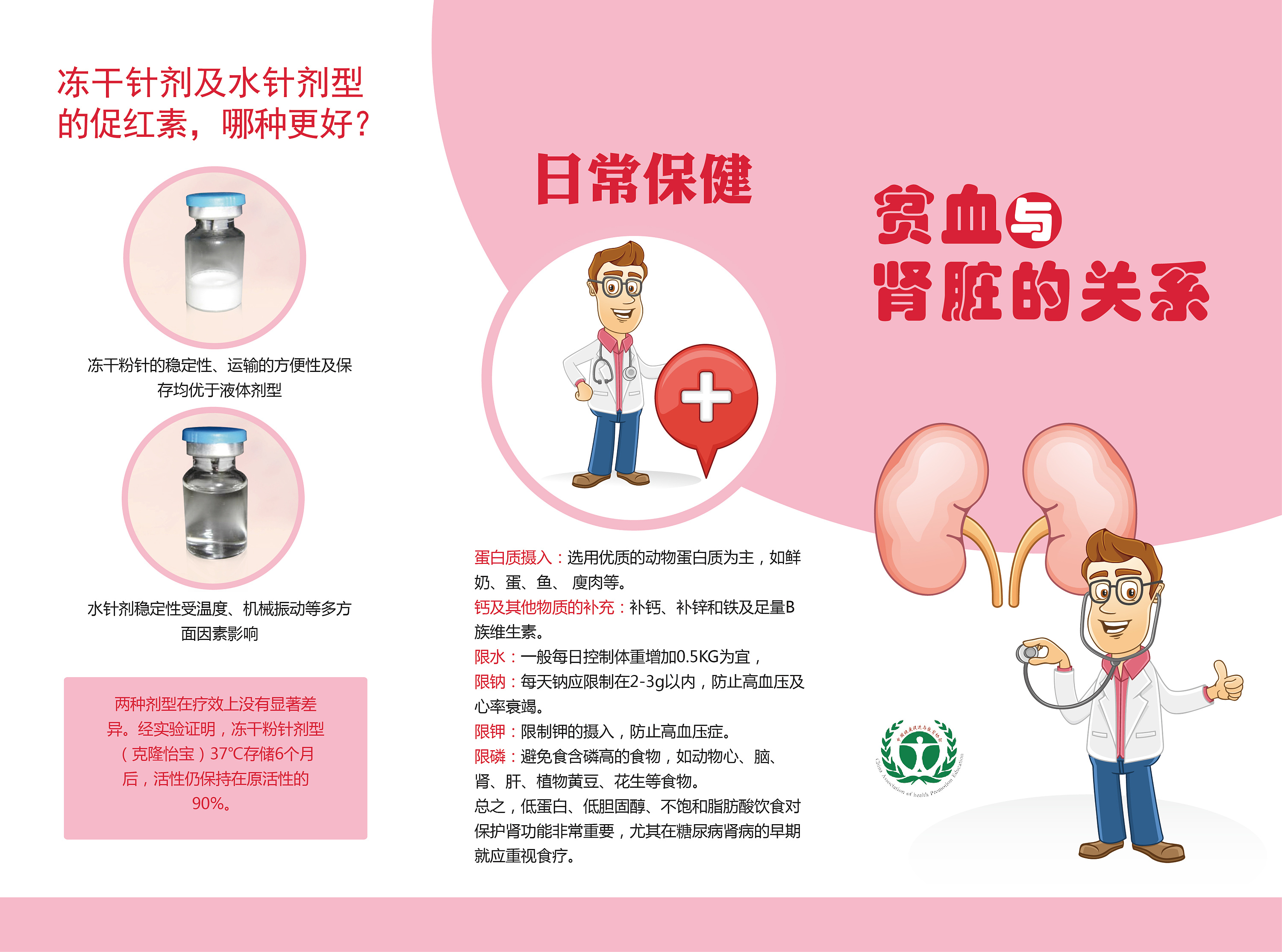 健康教育三折页
