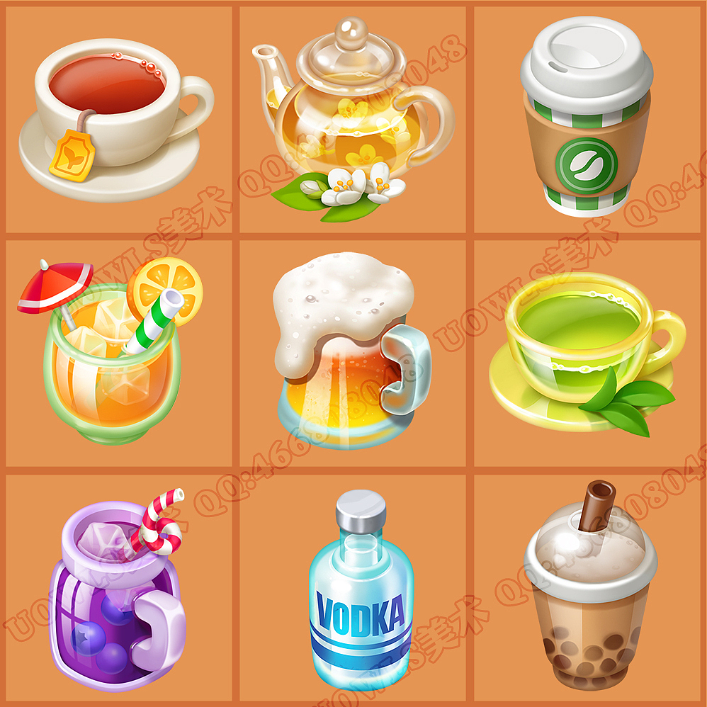 美食图标设计（图ZMjQxMzU2NDIw） - 图标 - 站酷设计师Uowls美术原创素材 - 站酷ZCOOL