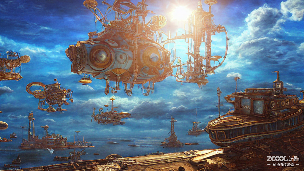 #AI創(chuàng)作實(shí)驗(yàn)室#超現(xiàn)實(shí)場景（圖ZMzE5MDgwNjAw） - AI作品 - 站酷設(shè)計(jì)師洋特嘻嘻原創(chuàng)素材 - 站酷ZCOOL