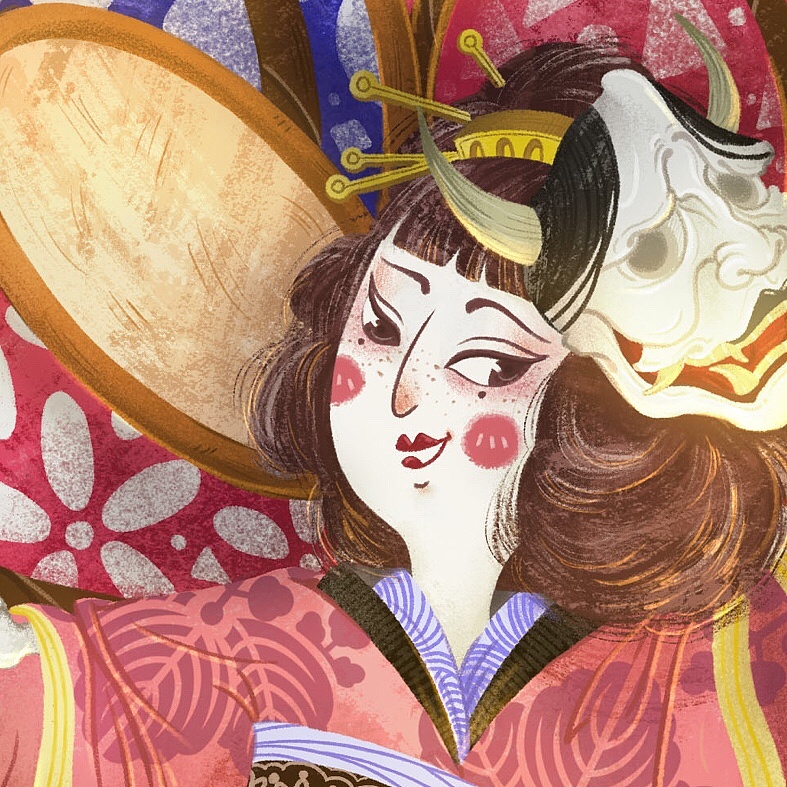 百鬼夜行儿童插画