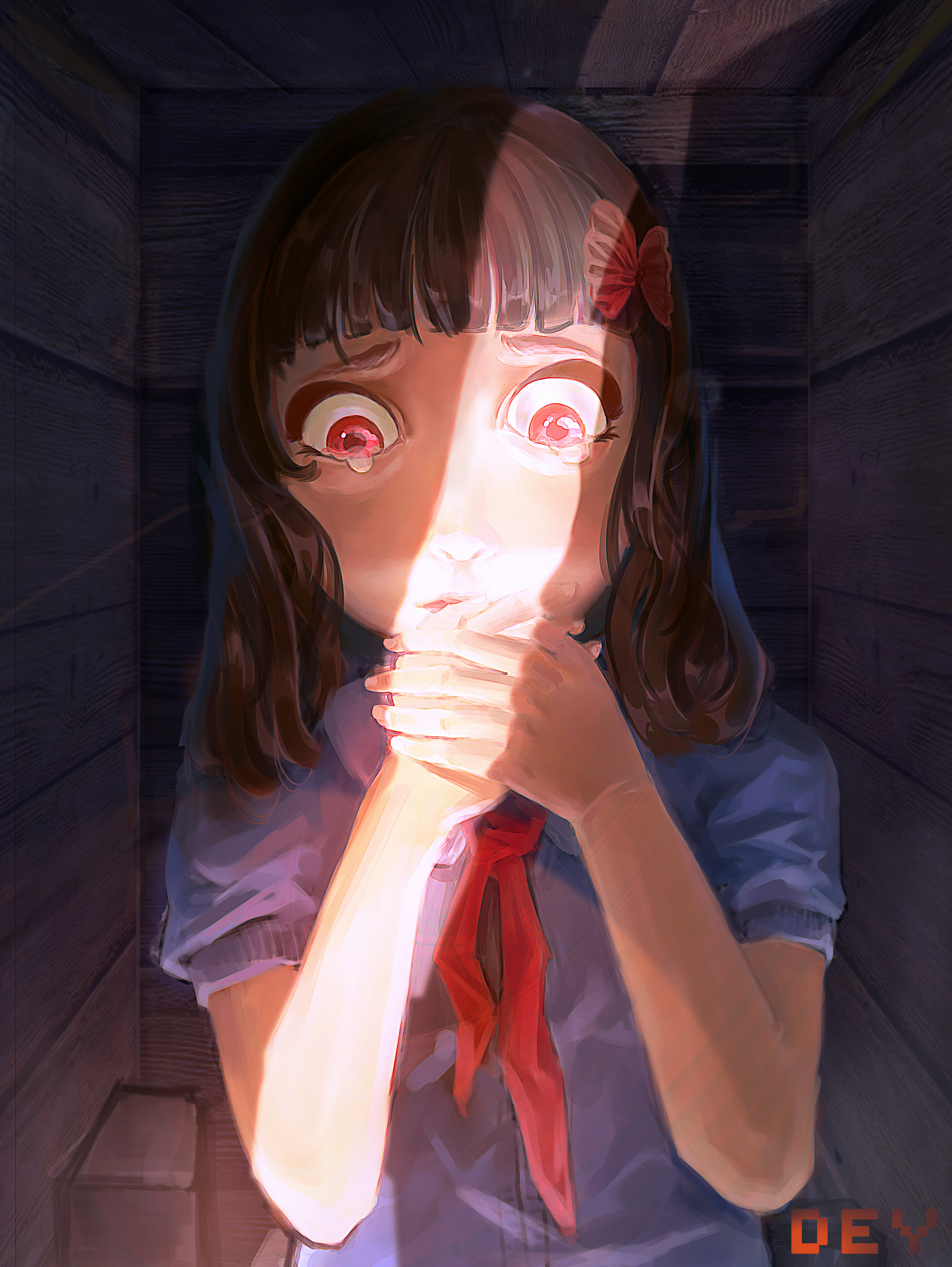 害怕|插画|创作习作|deyy - 原创作品 - 站酷 (zcool)