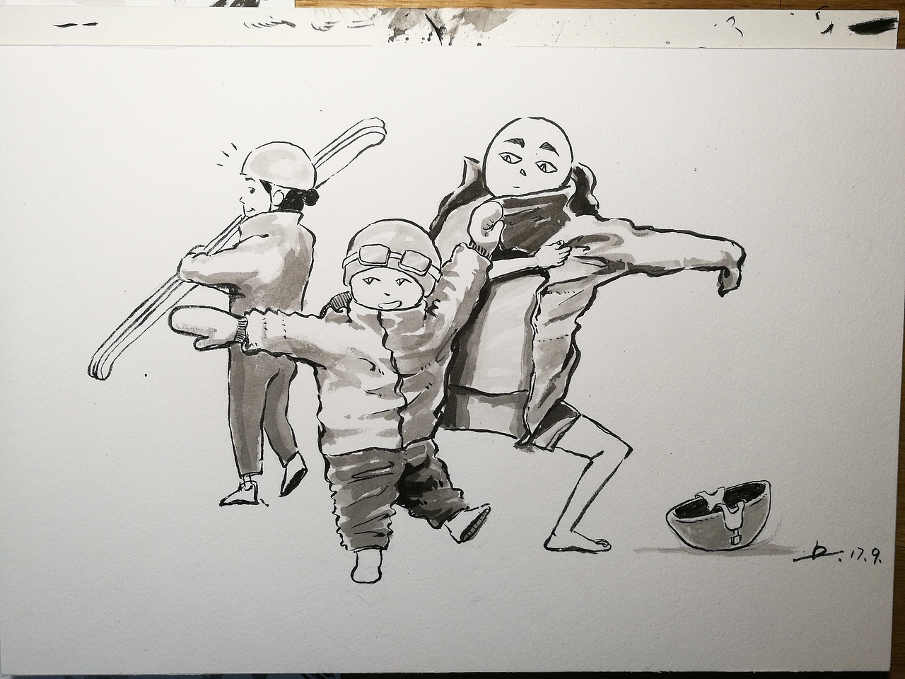 个人手绘作品-原创小漫画