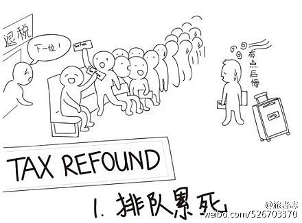 教你快速便捷地退税!连环插画