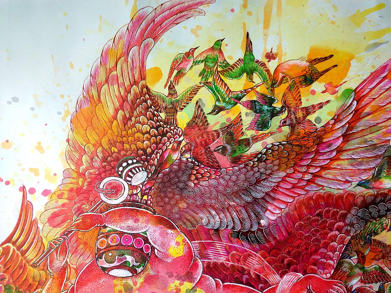 山海经异兽系列之帝江