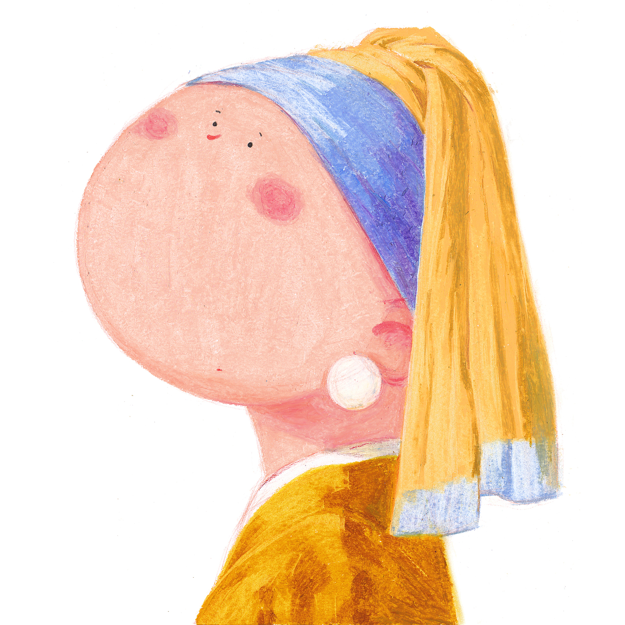 Big Face, Tiny Eyes -- Master piece（图ZMTQwNzIzMDEy） - 艺术插画 - 站酷设计师不得了的孙憨拿原创素材 - 站酷ZCOOL