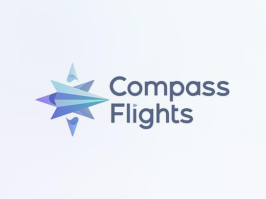 CompassFlights Logo Design