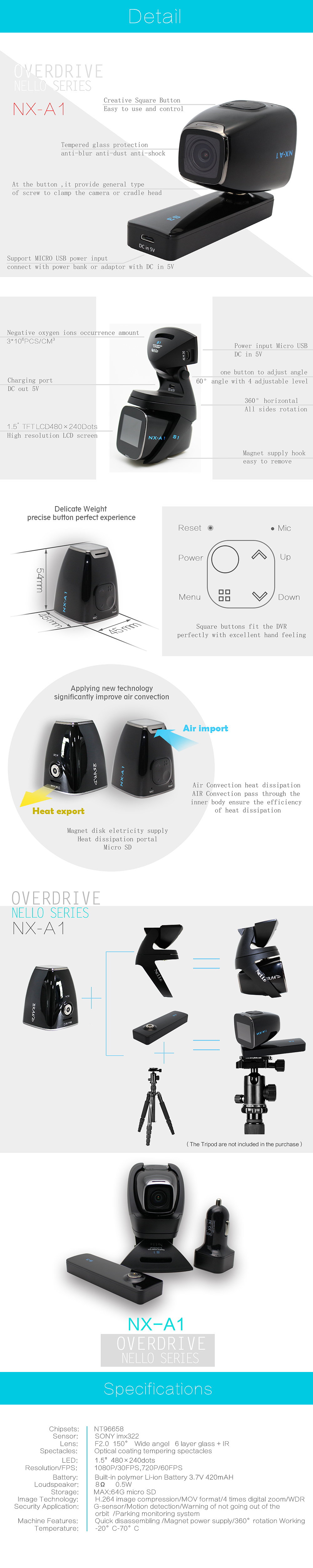 NX-A1行车记录仪详情页（图ZNTk0ODA1MTI=） - 电商 - 站酷设计师micky蔻蔻原创素材 - 站酷ZCOOL