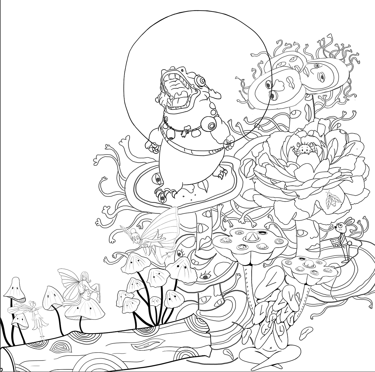 插画师们的插画接龙3（图ZMjA5MTUyMjQw） - 创作习作 - 站酷设计师Yuki插画原创素材 - 站酷ZCOOL