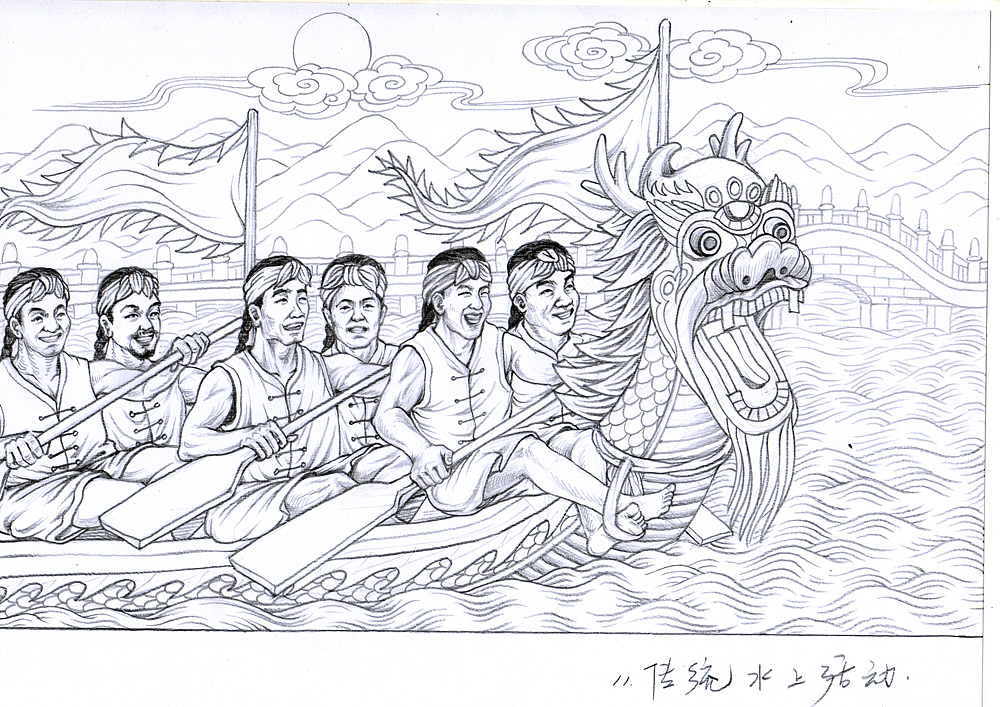 《古代体育运动》浮雕草图（图ZMTgyNzU4MDg=） - 绘画 - 站酷设计师傅淳强画者之旅原创素材 - 站酷ZCOOL