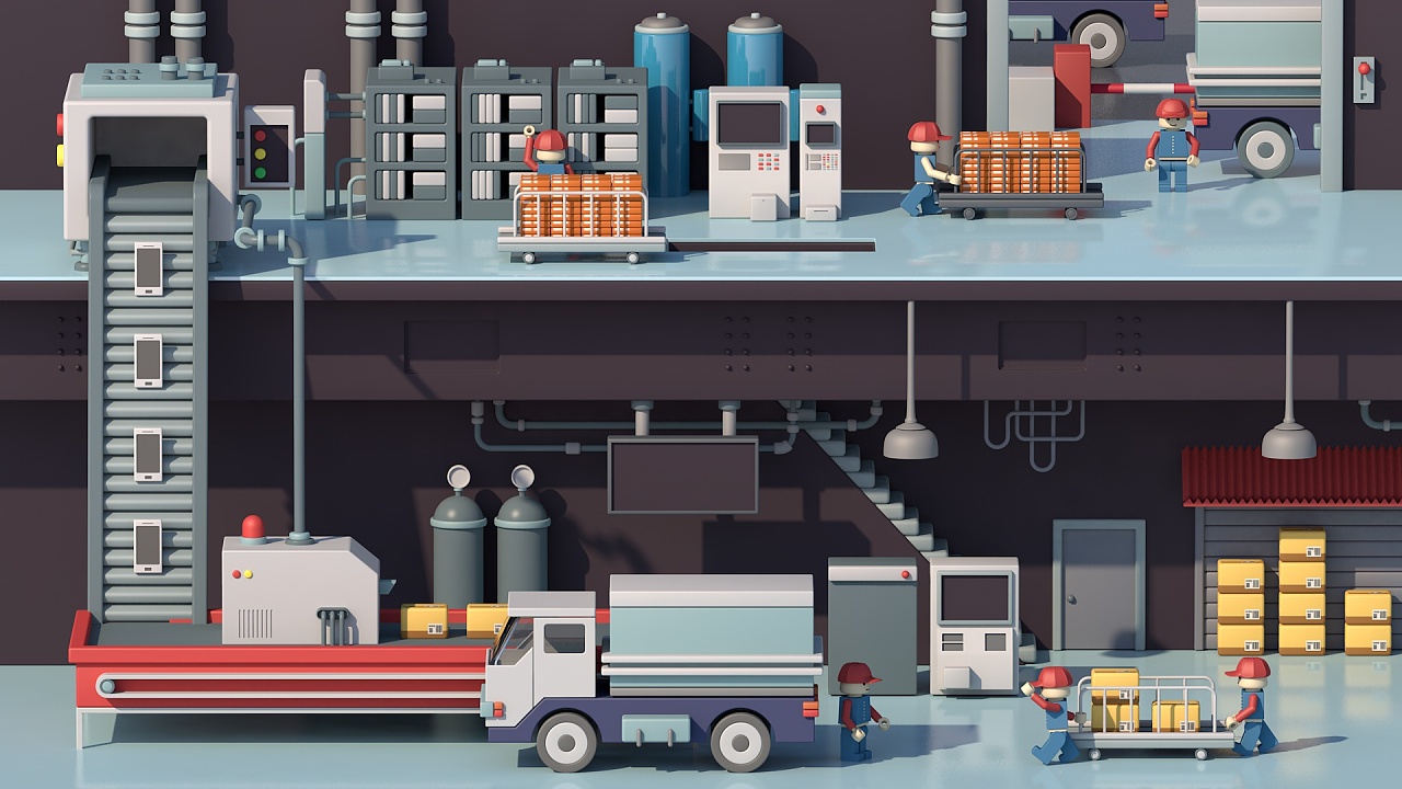 hey!我们来建个工厂吧!~ cinema 4d - 原创作品 - 站酷(zcool)