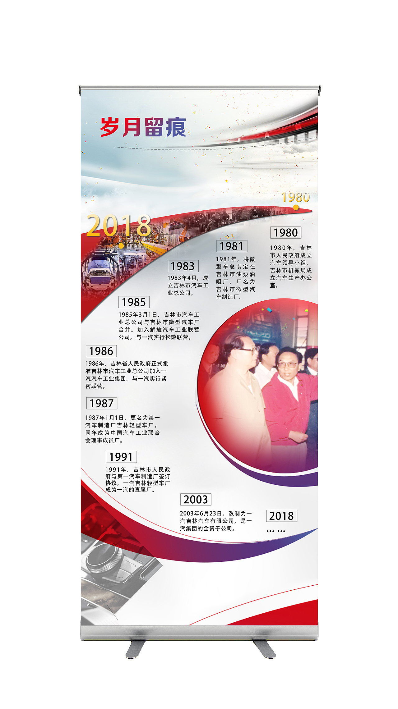 一汽吉林汽车有限公司38年回顾历程x展架