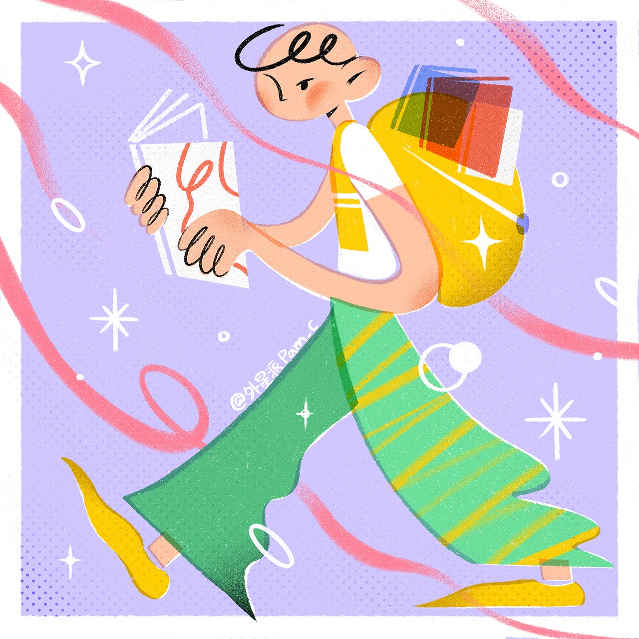 原创插画九宫格系列 | Free Life（图ZMjc3MDM1MzQ4） - 商业插画 - 站酷设计师AlienPam原创素材 - 站酷ZCOOL