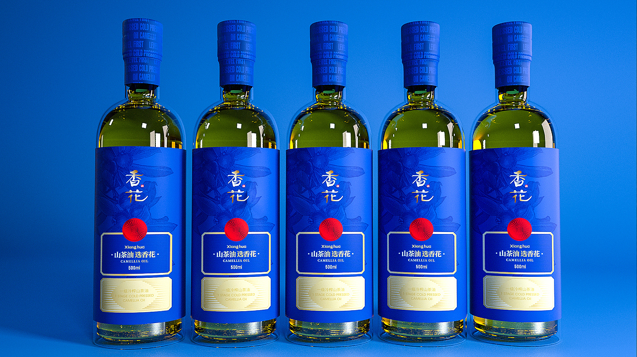 香花山茶油品牌包装设计