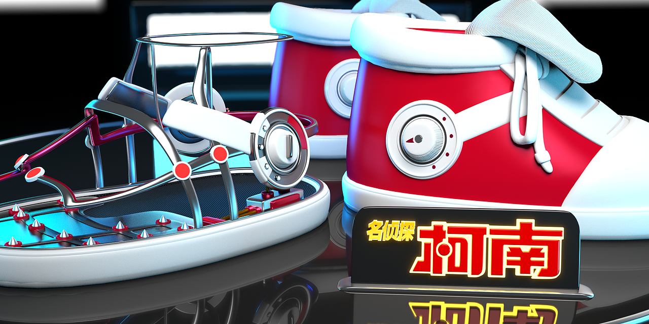 名侦探柯南----最强装备，最强柯南（电影 and TV）（图ZMTM1MDYwOTQw） - 商业插画 - 站酷设计师artanisterry原创素材 - 站酷ZCOOL