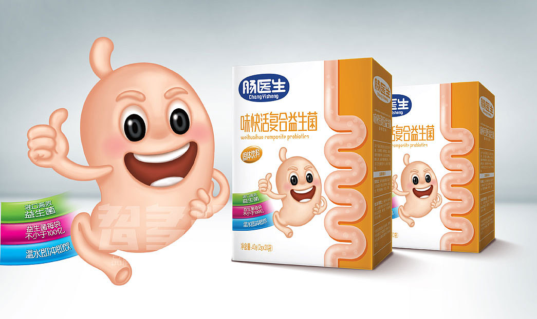 智多邦——肠医生复合益生菌策略包装 固体饮料包装设计 食品包装设计 食品品牌设计