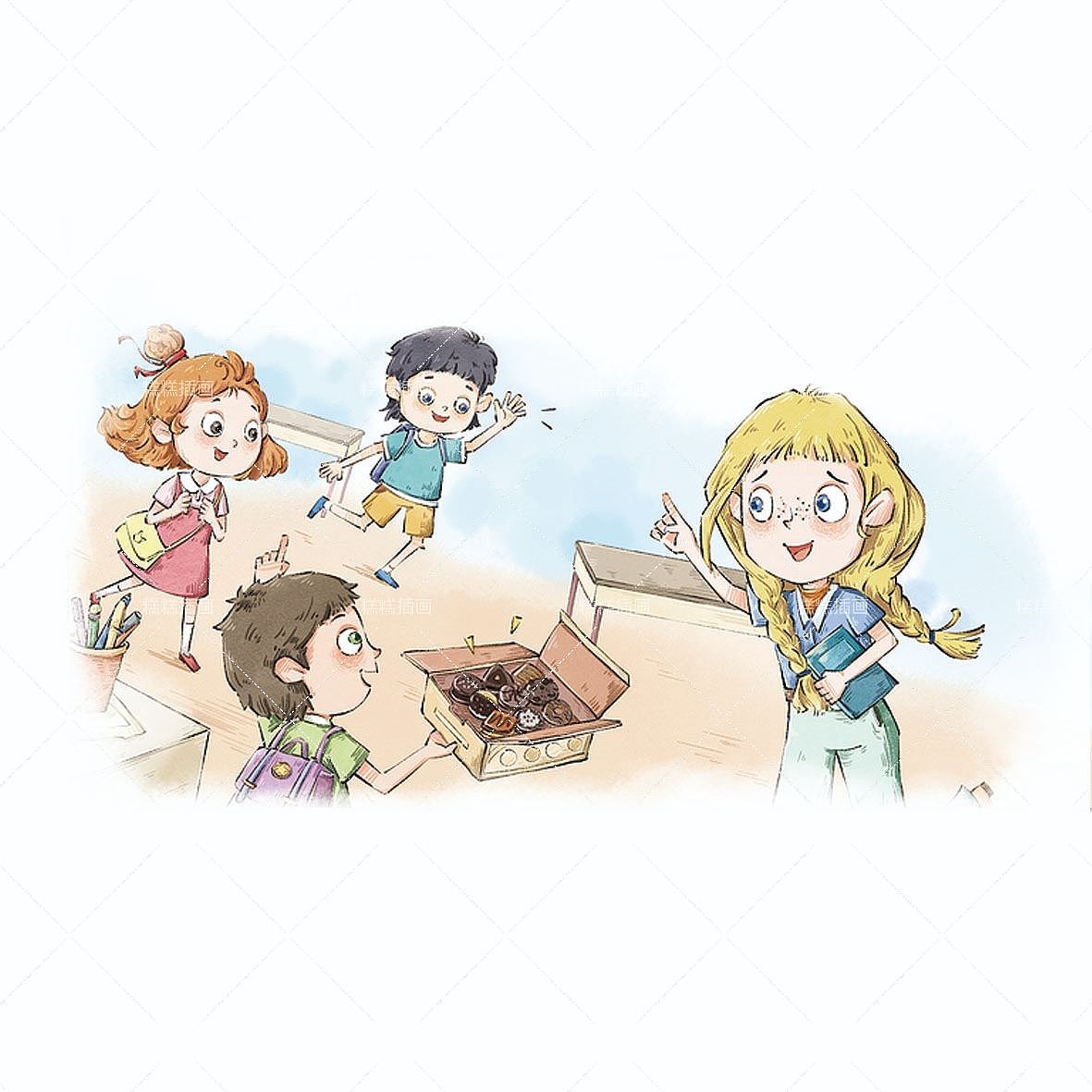 ②美式风格儿童插画人物设计/原创分享😍（图ZMzQxNjc4OTQ0） - 儿童插画 - 站酷设计师河鲀原创素材 - 站酷ZCOOL