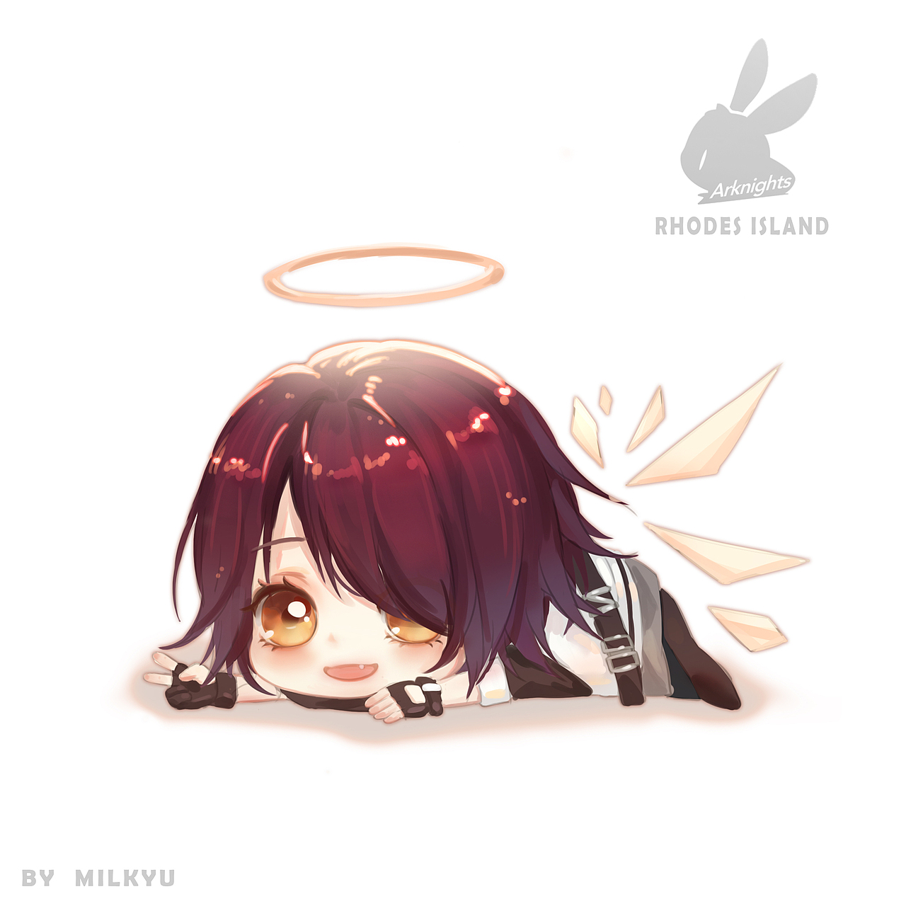 趴趴 明日方舟（图ZMTY3MDA1MDEy） - 创作习作 - 站酷设计师小白酱milkyu原创素材 - 站酷ZCOOL