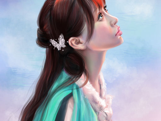 给女鹅戴个🦋发卡