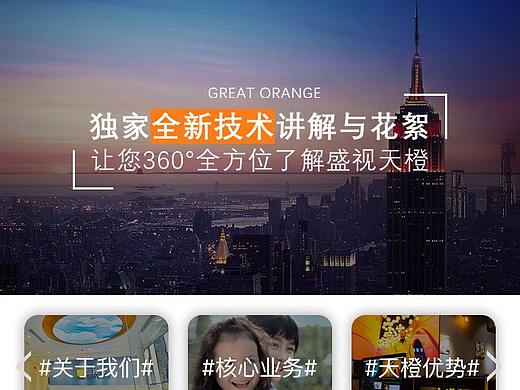 盛视天橙手机站（官网）（个人主页-ZMzcxODY1NjA=） - 企业官网 - 站酷设计师重要的事我说三遍原创素材 - 站酷ZCOOL