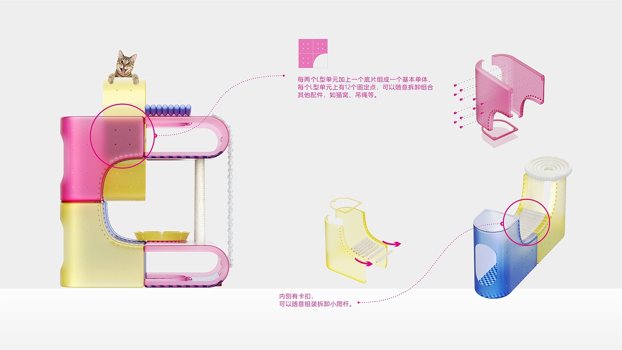 PETSCODE模块化猫爬架（图ZMjY4OTE4Mjcy） - 生活用品 - 站酷设计师EATSWEEET原创素材 - 站酷ZCOOL