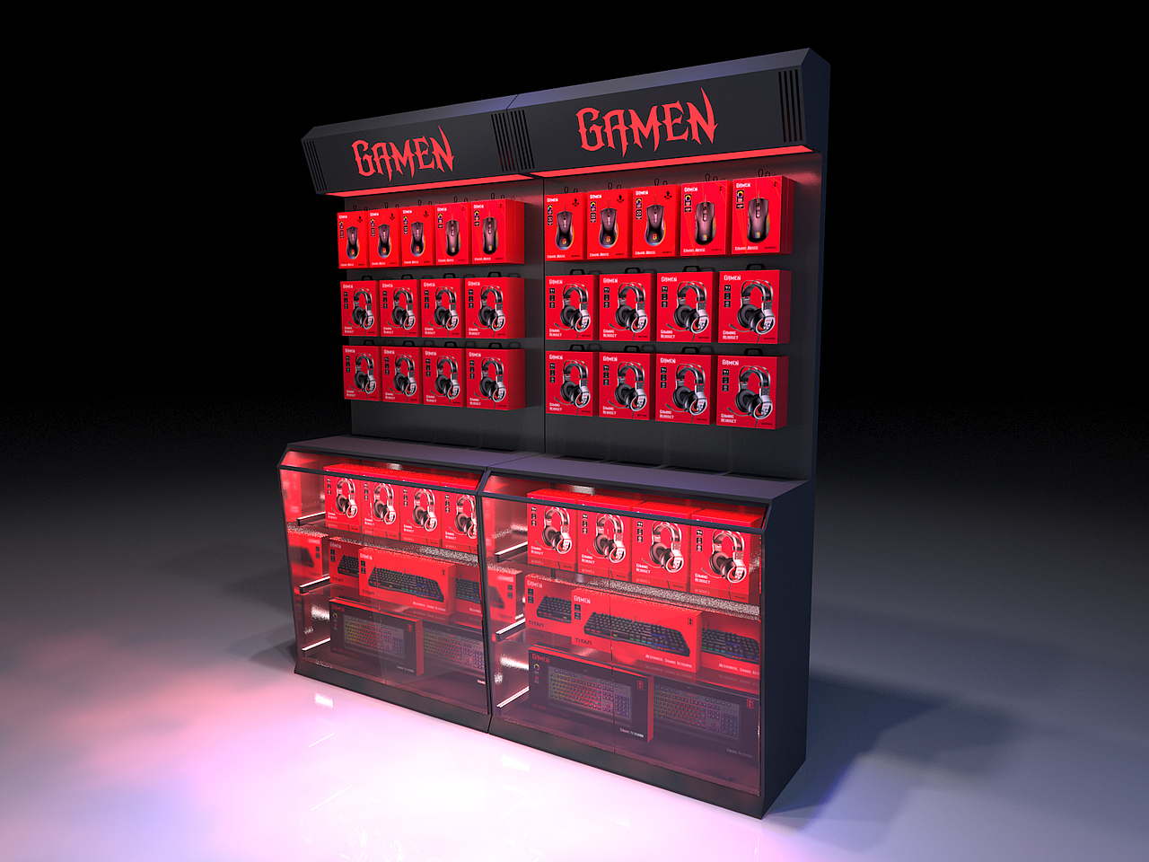 GAMEN展柜概念方案（图ZMjM0NTQxMzg0） - 展陈设计 - 站酷设计师leodmy原创素材 - 站酷ZCOOL