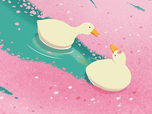 春日鸭鸭系列（三）（个人主页-ZNTQ4MzgxMDQ=） - 创作习作 - 站酷设计师太龙Tailong原创素材 - 站酷ZCOOL