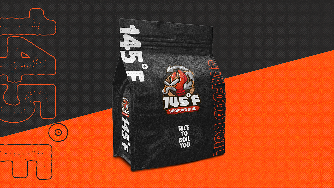 145°F SEAFOOD BOIL | 华氏145度手抓海鲜 | 品牌设计