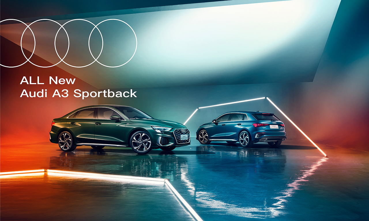 汽车修图-Audi A3（棚拍）（图ZMjQxNDQ0MjA0） - 修图/后期 - 站酷设计师老法师人参果原创素材 - 站酷ZCOOL