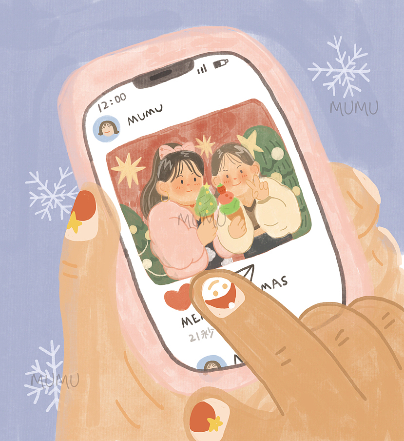 圣诞2022（图ZMzI1NDAyMTE2） - 儿童插画 - 站酷设计师MUMU木梓原创素材 - 站酷ZCOOL