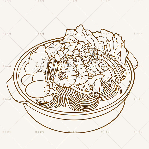 来一波线稿风合集（图ZMzM5NjM3NDg0） - 商业插画 - 站酷设计师常小棠呀原创素材 - 站酷ZCOOL