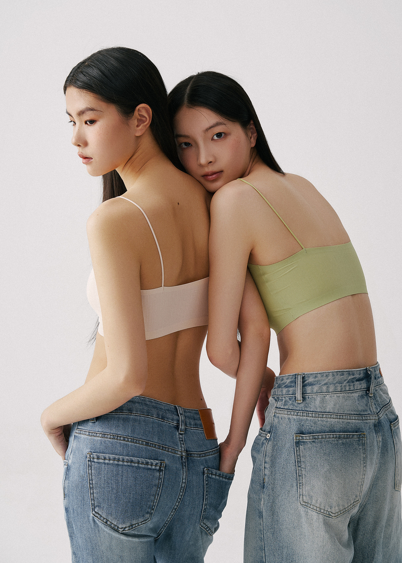 内衣系列拍摄 双人模特