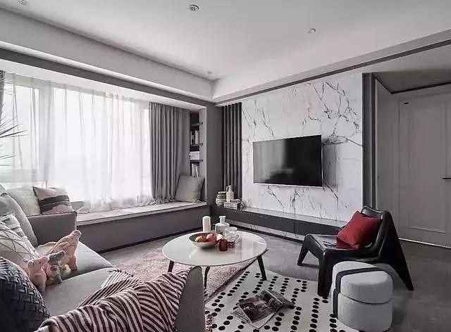 100㎡现代轻奢，Gao级灰+胭脂粉，配出高冷与柔情！（图ZMTQyMDg4MTY0） - 家装设计 - 站酷设计师设计师小悉原创素材 - 站酷ZCOOL