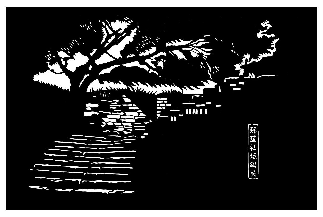 南宁邕宁古建光影剪纸（图ZMzYxNDg5MzI4） - 其他手工艺 - 站酷设计师旺旺剪纸原创素材 - 站酷ZCOOL