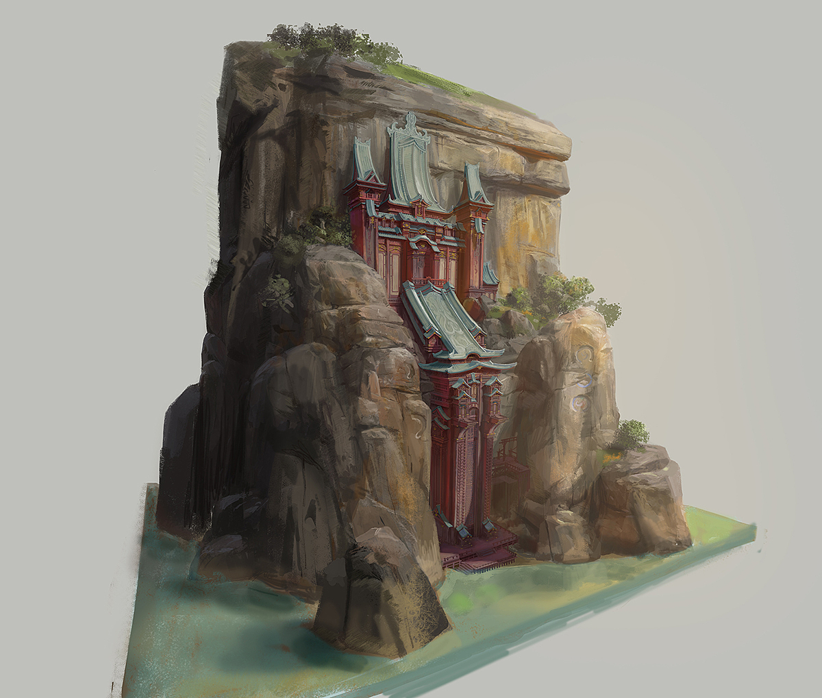 中国风建筑（图ZMTMwMDc4NTky） - 游戏原画 - 站酷设计师yanglei一kousang原创素材 - 站酷ZCOOL