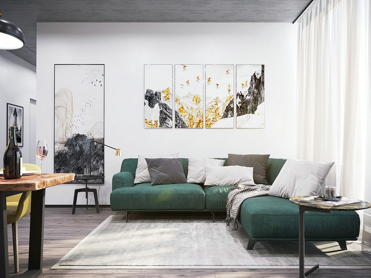 现代艺术派的大方与简洁设计