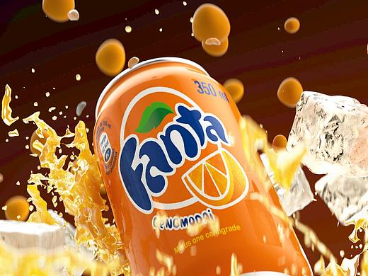 C4D+Realflow流体橙汁渲染