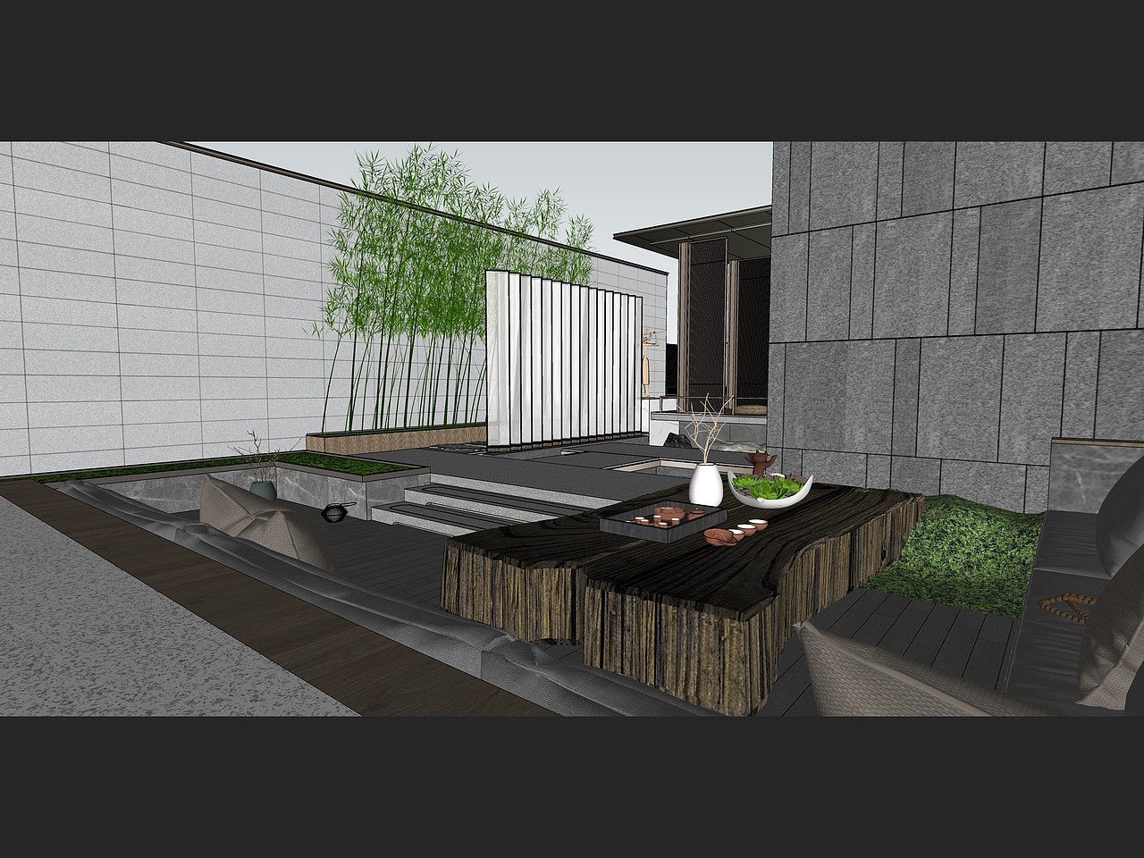 【温泉城屋顶花园景观方案设计】现代+中式(双风格)