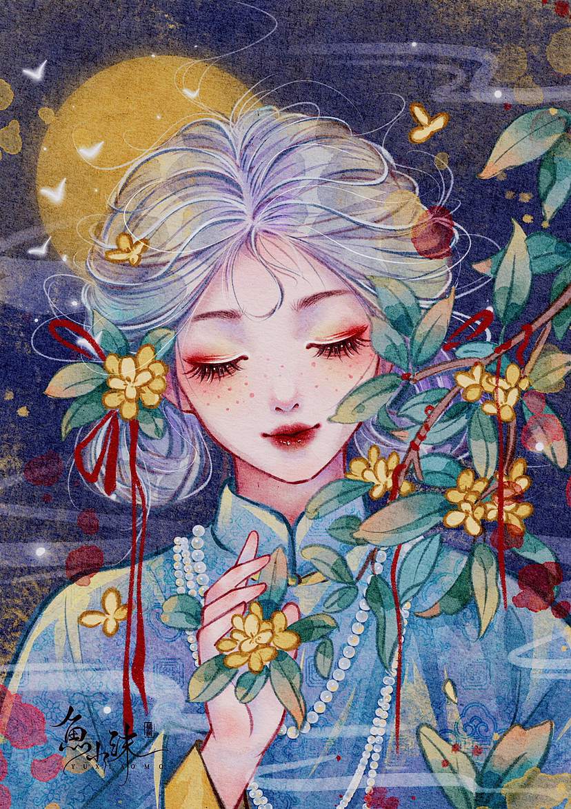 iPad绘画-古风少女头像