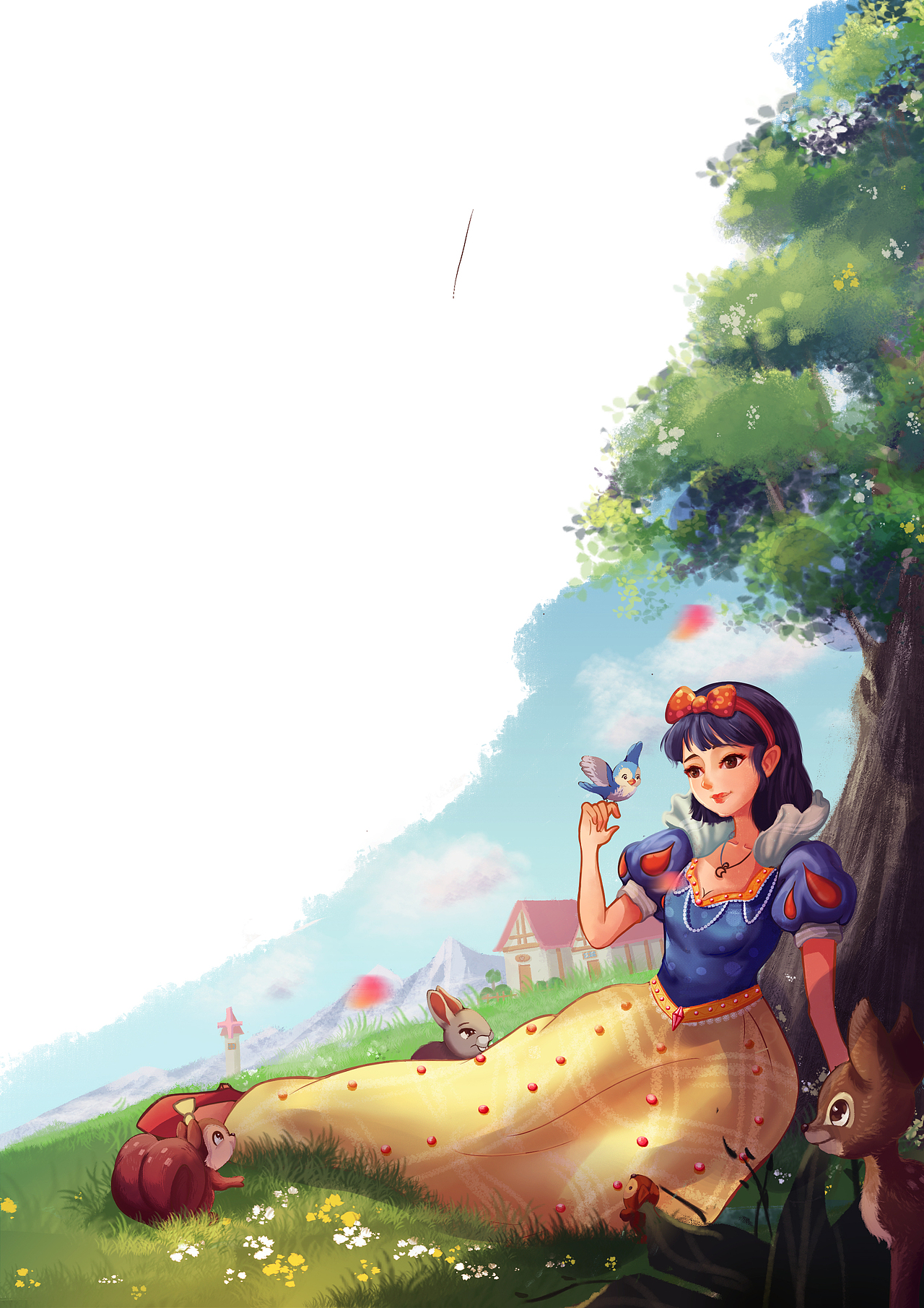 白雪公主插图|插画|绘本|饲养圆lx - 原创作品 - 站酷 (zcool)